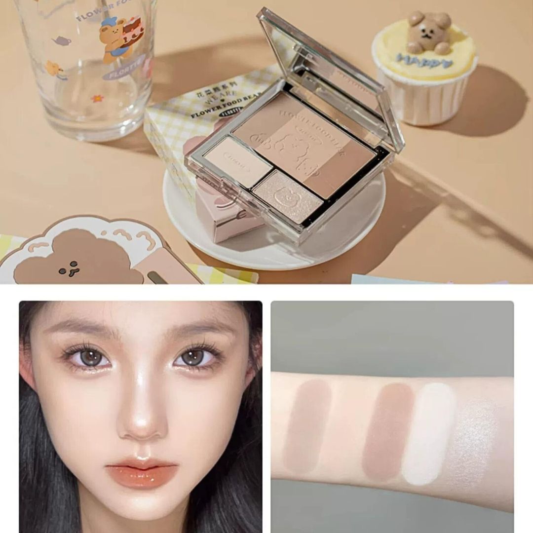 Ramadan Radiance Sale-FLORTTE Flower Food Bear Happy Wooden House Gift Box