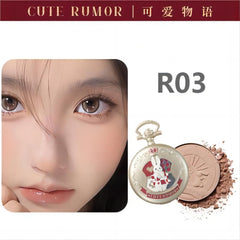 Cute Rumor Wonderland Tea Party Series Pocket Watch Powder Blush