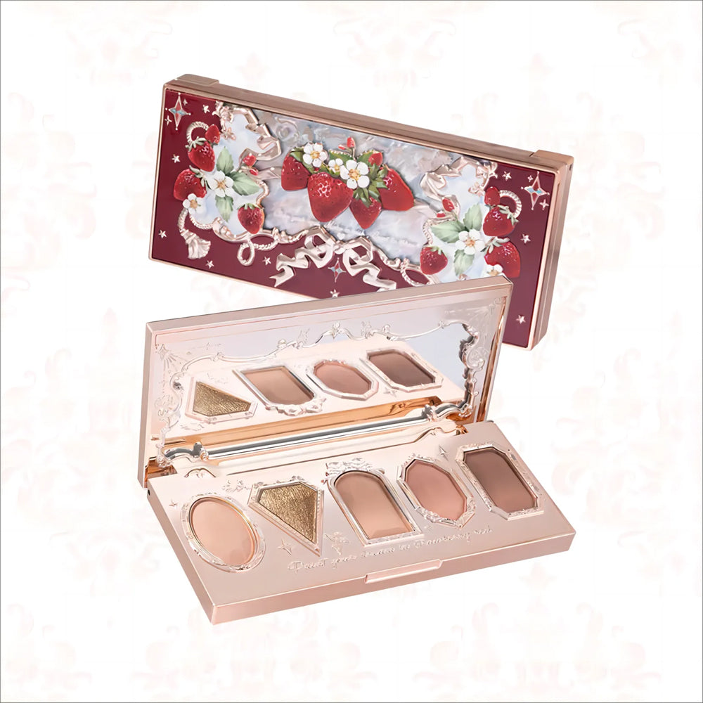 Flower Knows Strawberry Rococo 5 Color Eyeshadow Palette