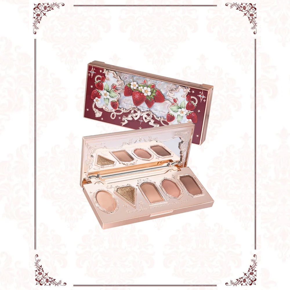Flower Knows Strawberry Rococo 5 Color Eyeshadow Palette